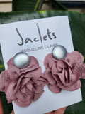 "Le Marais" Earrings - Dusty Pink/Silver