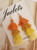 "Sunset" Earrings - Yellow/orange
