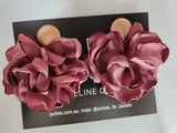 "French Petals" Earrings - Dusty Grape
