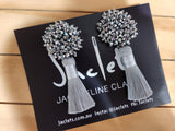 "Magic Spell" Earrings - Silver/grey
