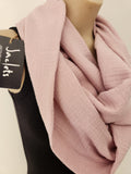 Cotton Infinity Wrap - Dusty pink
