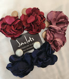 "French Petals" Earrings - Navy