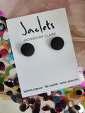 Black Fabric Studs