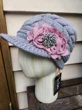 "Romance" Knit Hat - Grey