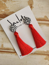 "Soho" Tassel Earrings - Red