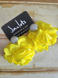 "French Petals" Earrings - Yellow/Silver