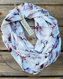 "Orchids" Infinity Wrap - Plain no tassels