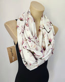 "Orchids" Infinity Wrap - Plain no tassels