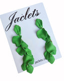 "Petal" Earrings - Green