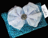 "Tutu Fabulous" Straw Clutch - Blue