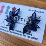 "Emirati" Earrings - Dark Blue