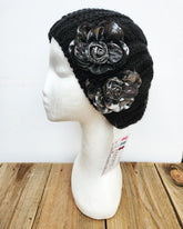 Black "Molten" Beanie