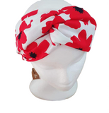 Luxe Turbana Headband "Ormana" - Red + Black