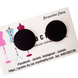 Black Fabric Studs