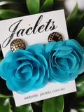 "Darling" Earrings - Aqua/Python
