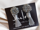 "Magic Spell" Earrings - Silver/grey