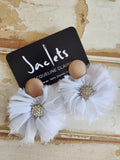 "Ballerina" Earrings - White