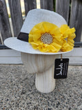 White "Sunshine" Trilby Hat