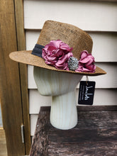 "Maison Rose" Hat: Wide brim - Chocolate/Dusk