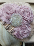 "Winter Blossom" Beanie - Oatmeal