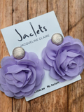"Darling" Earrings - Lilac/Gold