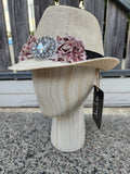 Beige "Celina" Trilby Hat