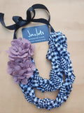 The "Delphine" Necklace - Dusty Pink Flowers
