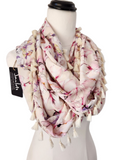 "Ambrosia" Infinity Wrap - Vanilla tassels