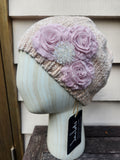 "Winter Blossom" Beanie - Oatmeal