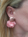 "Parisian" Earrings: Mini - Gold/Peach