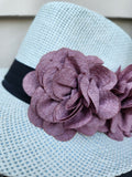 "Rosalie" Wide Brim Hat - Vanilla