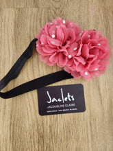 Pink + Silver Polkadot Headband