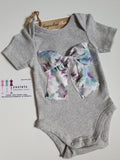 Soft grey "Meela" Babysuit