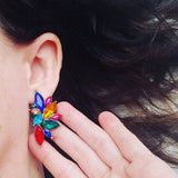 "Emirati' Stud Earrings - coloured