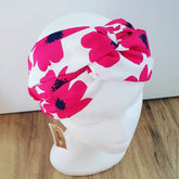 Luxe Turbana Headband "Ormana" - Pink + Navy