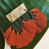 Rust "Marrakech" Tassel Earrings