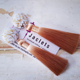 "Honeycombe" Tassel Earrings - Caramel