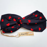 Luxe Turbana Headband - "Red Hearts"