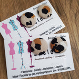 "Afrika" Fabric Studs