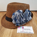 Chocolate "Denim + Lace" Trilby