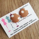 "Jersey Caramel" Studs