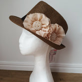 Chocolate "Isabella" Trilby Hat