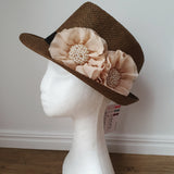 Chocolate "Isabella" Trilby Hat