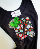 "Santa's Cookies" Christmas Top