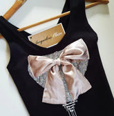 Black "Jacqueline Claire" top