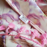 "Ambrosia" Infinity Wrap - Pink tassels