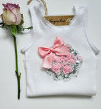 White "Princess" Baby Singlet