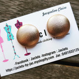 Rose Gold fabric studs