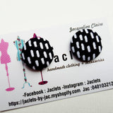 "Rumi" Fabric Studs