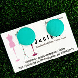 Spearmint Fabric Studs